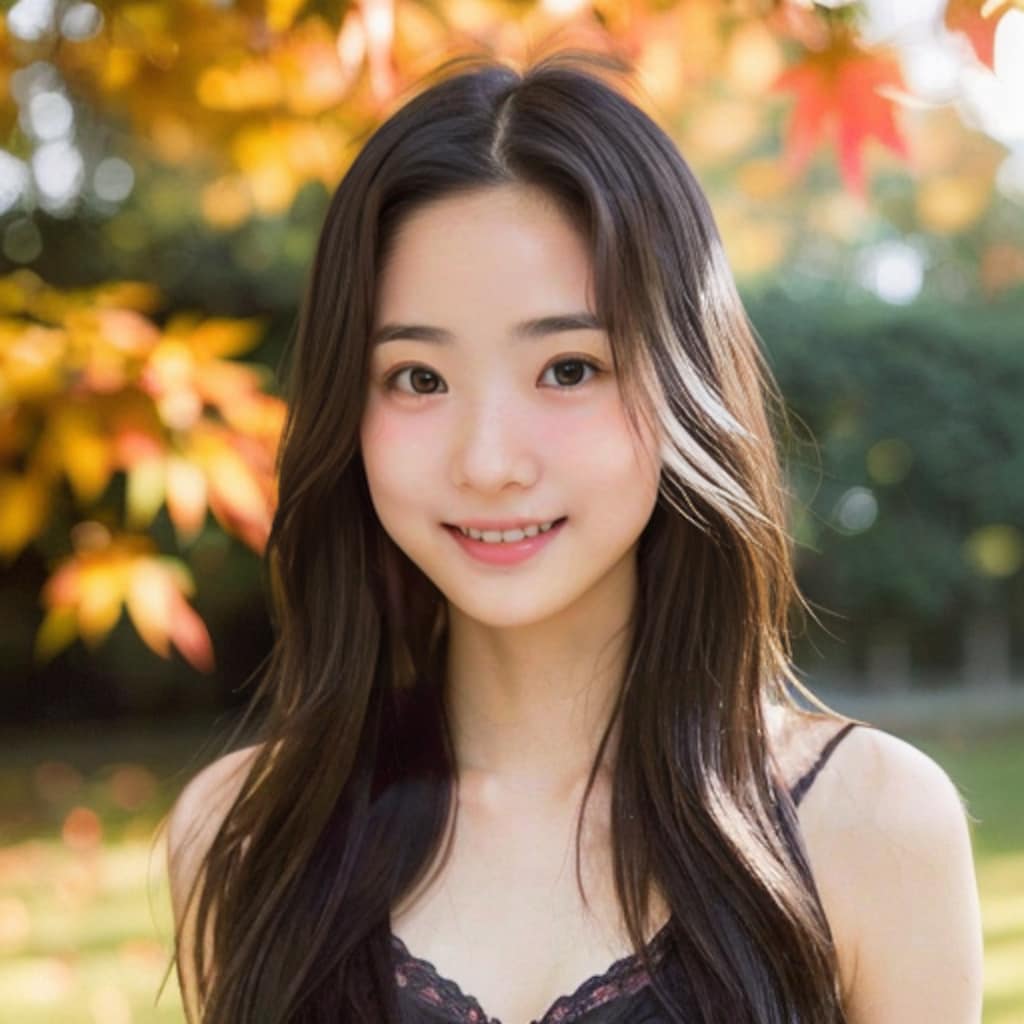 美女ポートレート-秋-2