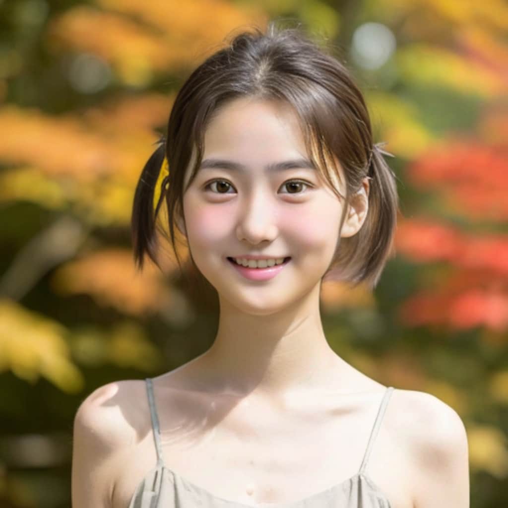 美女ポートレート-秋-2