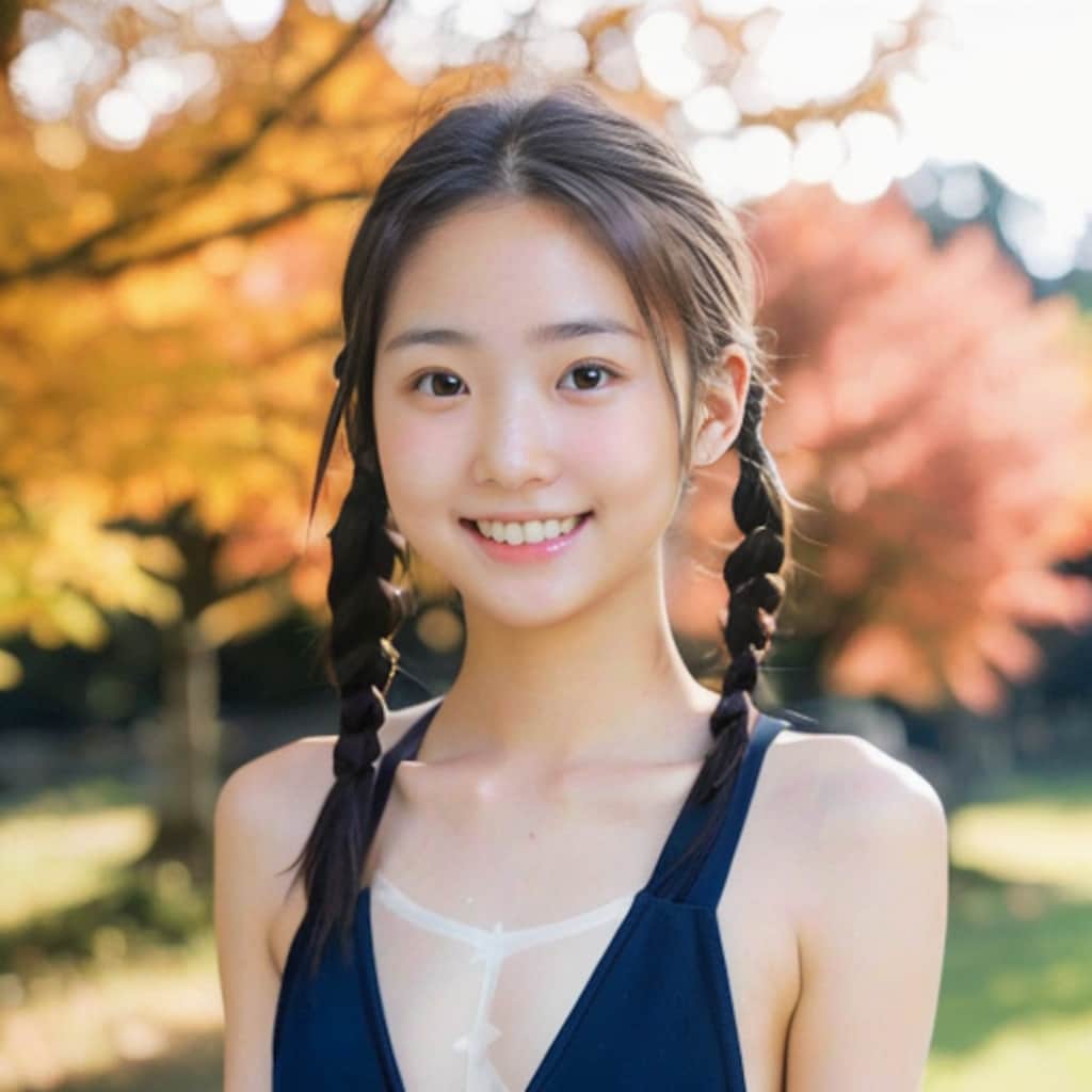 美女ポートレート-秋-2