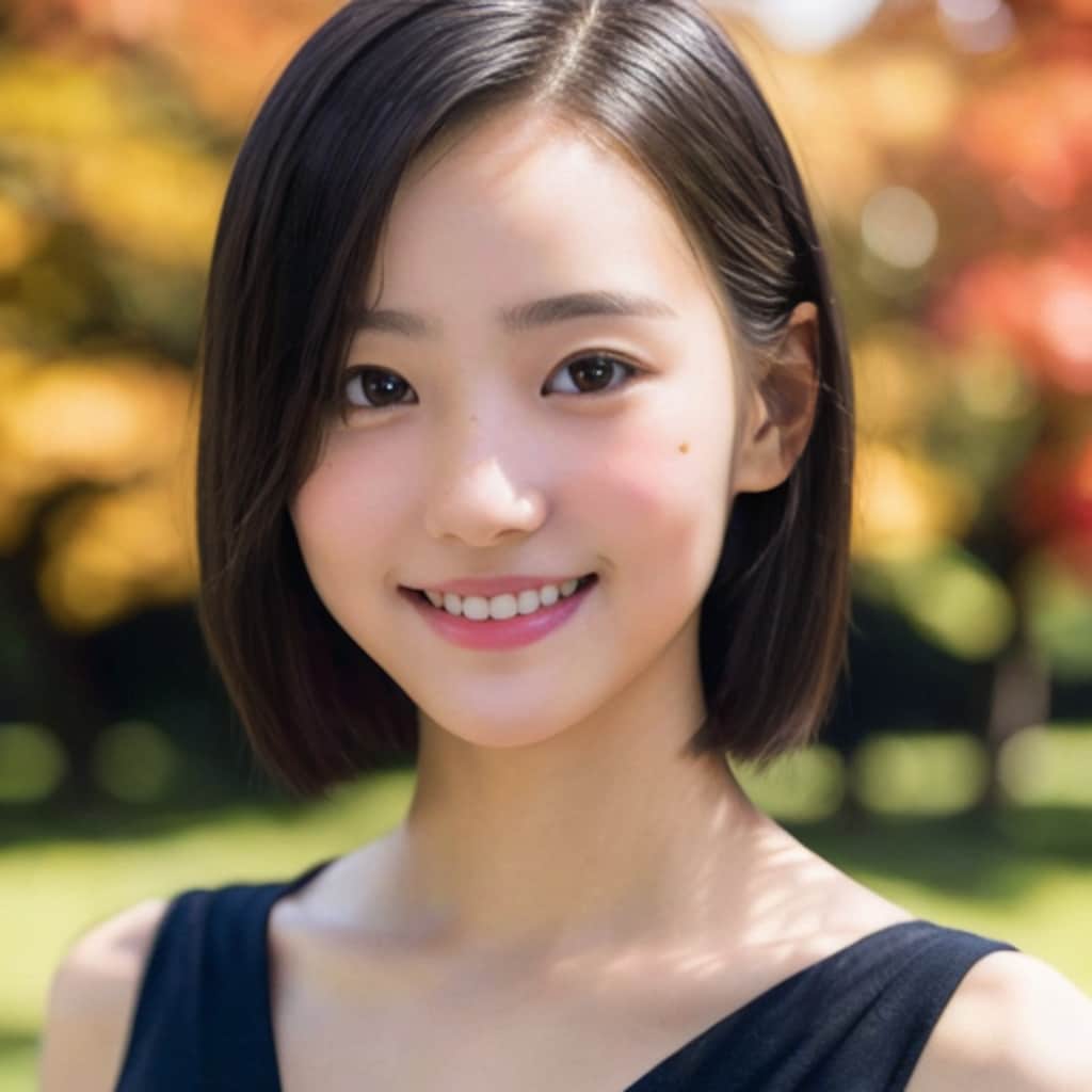 美女ポートレート-秋-2