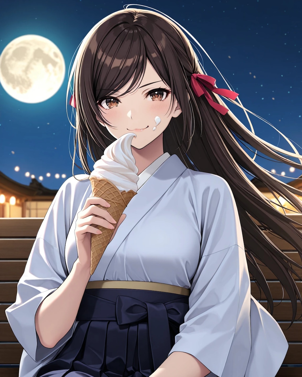 コーン を持つ手