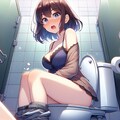 化粧室で二人きり(18) 2枚目