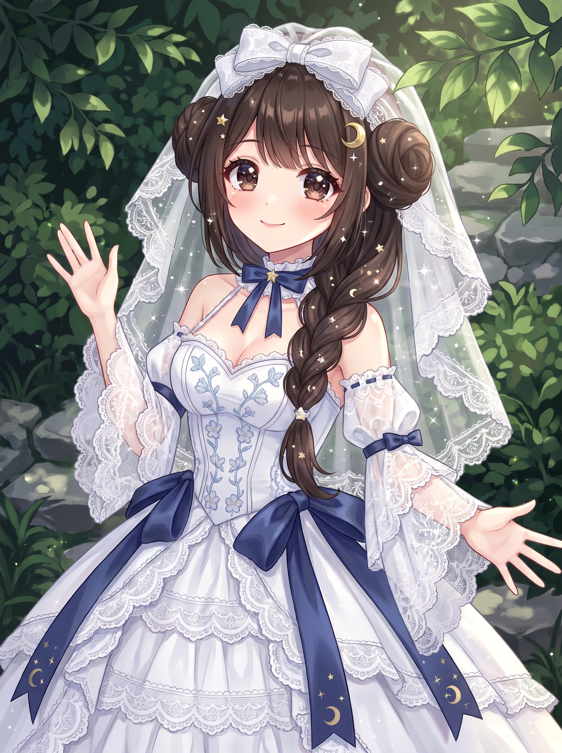 蒼花白 veilの花嫁 | の人気AIイラスト・グラビア