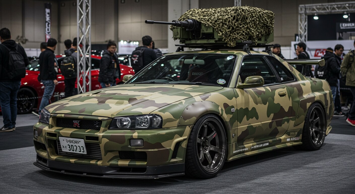 R34GT-R軍用車