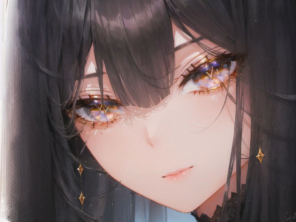 目から星が落ちる