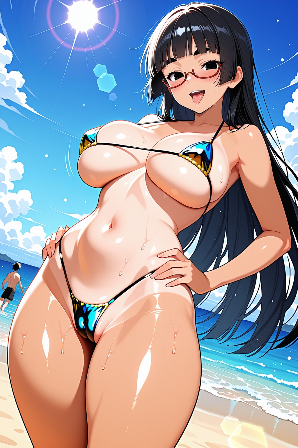 マイクロビキニ太まゆ姉ちゃん