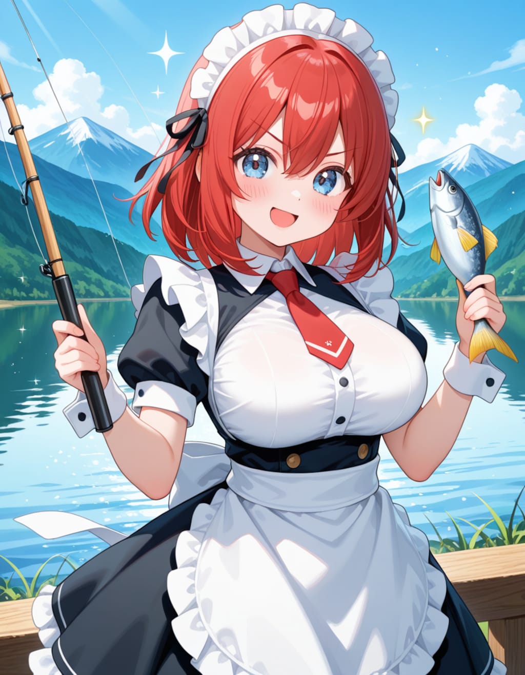 釣りなんてお手の物ですよ！（ﾄﾞﾔｧ