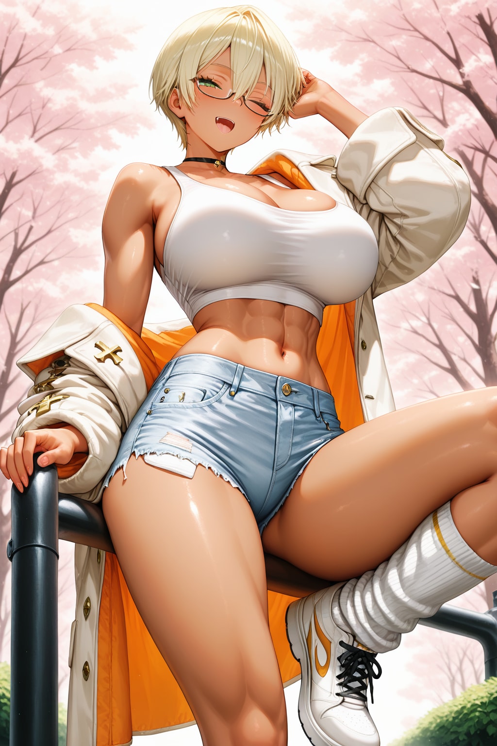 桜と私どっちが綺麗？ | の人気AIイラスト・グラビア