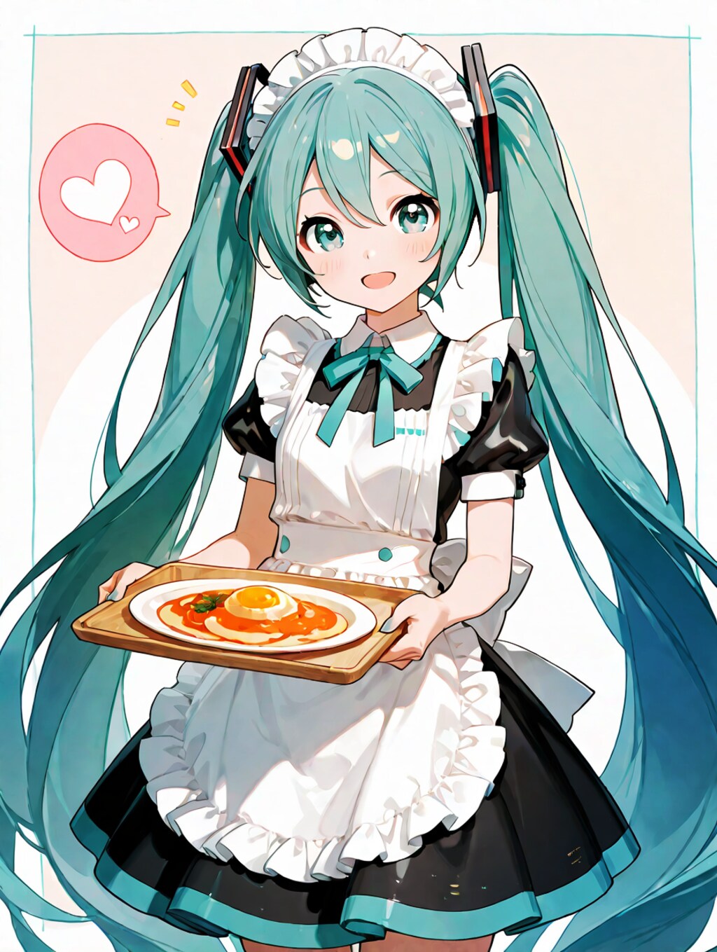 マスター、オムレツを作ったのでどうぞ