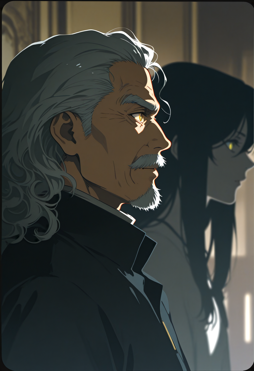 ファンタジーミステリーで、最初、孫だと思わせて実は若いまま最愛の妻を闇の眷属にして生きながらえさせている系の領主 | の人気AIイラスト・グラビア