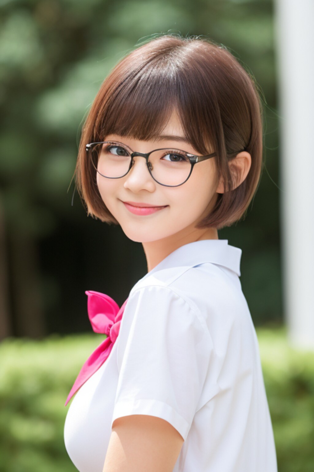 眼鏡と女子高校生