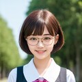 眼鏡と女子高校生 5枚目