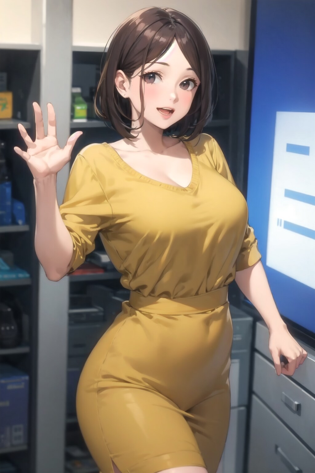 ニュースキャスターの女性