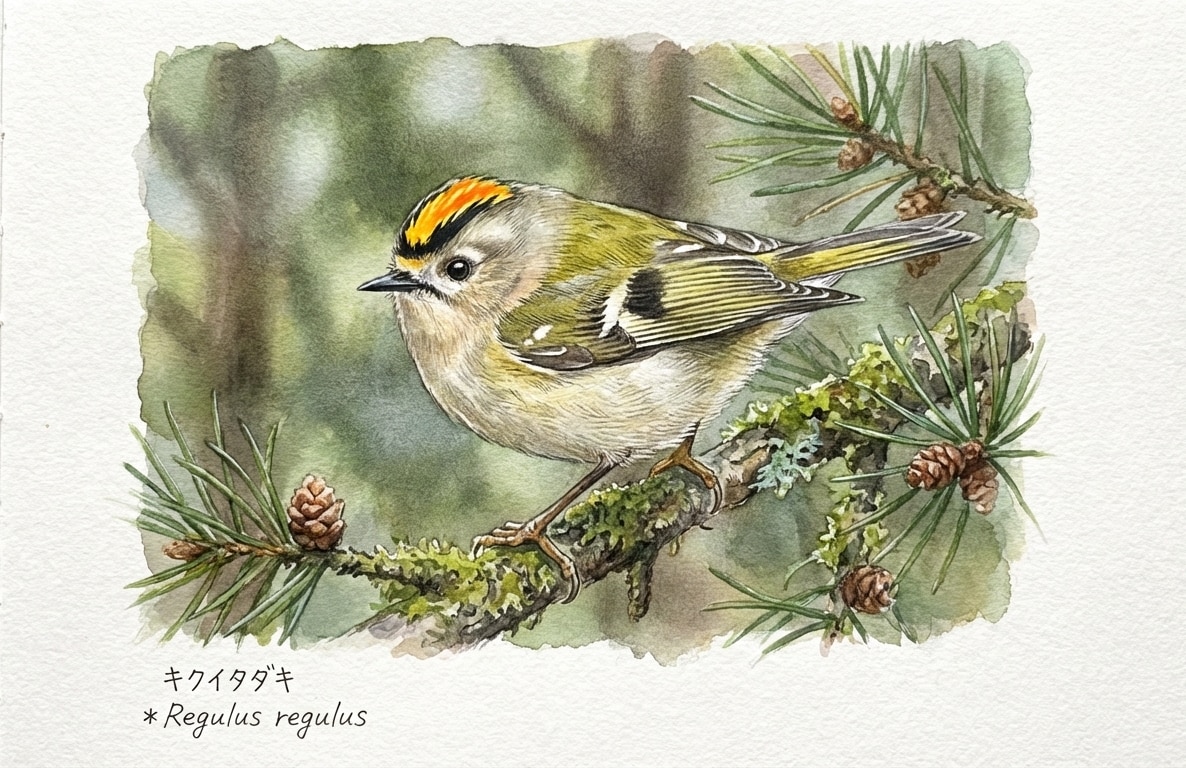 鳥(水彩画)(Gemini)(52) | の人気AIイラスト・グラビア