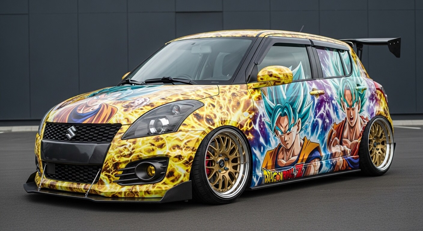 スイフトスポーツドラゴンボール痛車 | の人気AIイラスト・グラビア