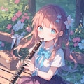 公園のクラリネット少女 2枚目