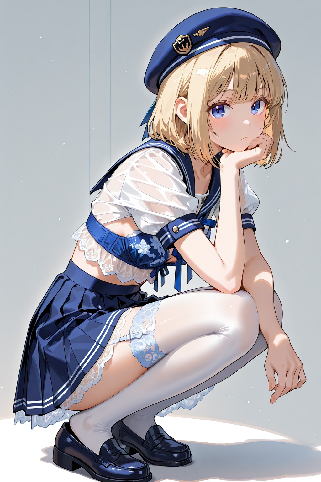 ちょっとセクシーな制服 | の人気AIイラスト・グラビア