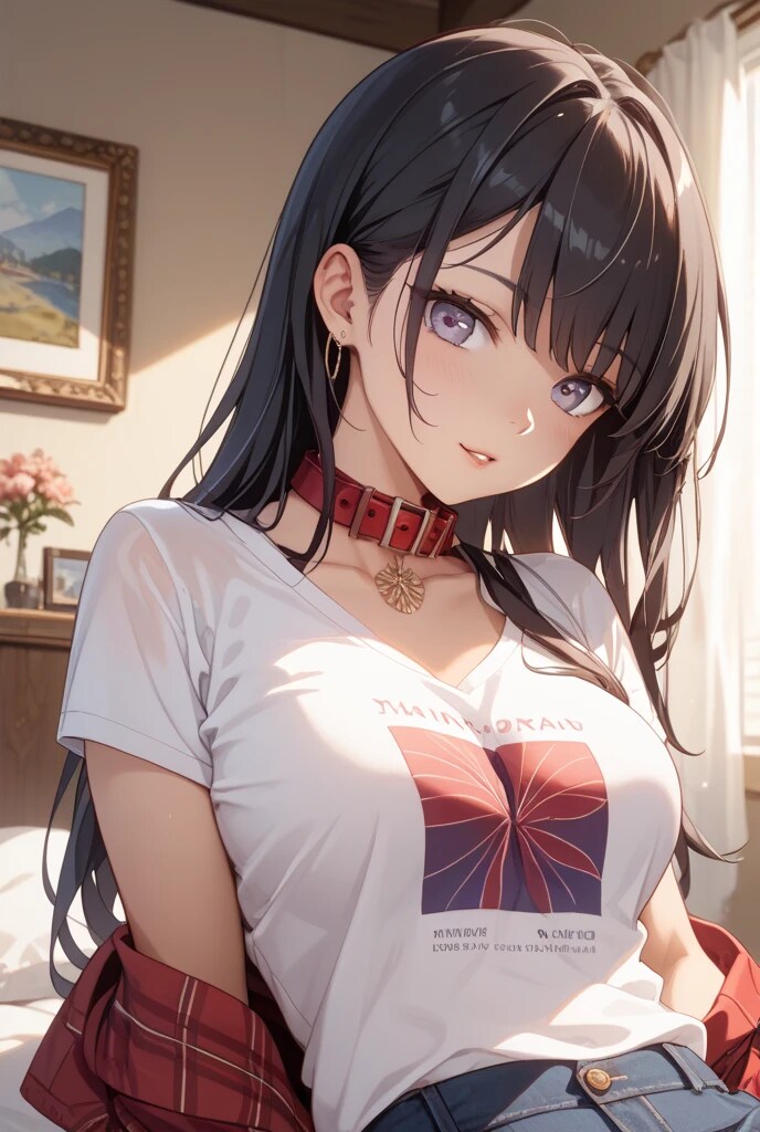 首輪とシャツ