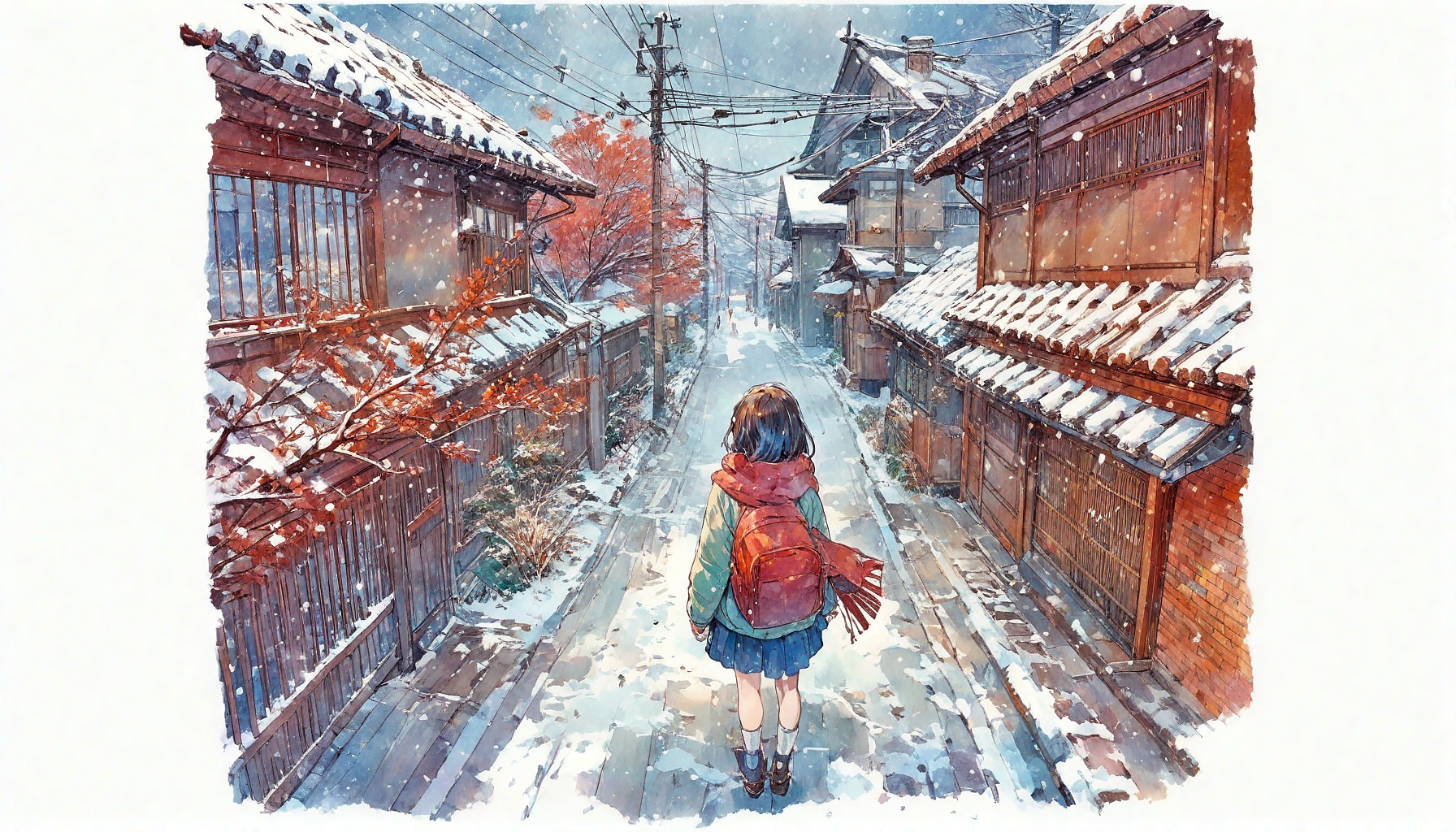 雪と少女117 | の人気AIイラスト・グラビア