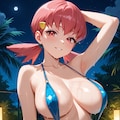 大人な水着のアカネちゃん 3枚目