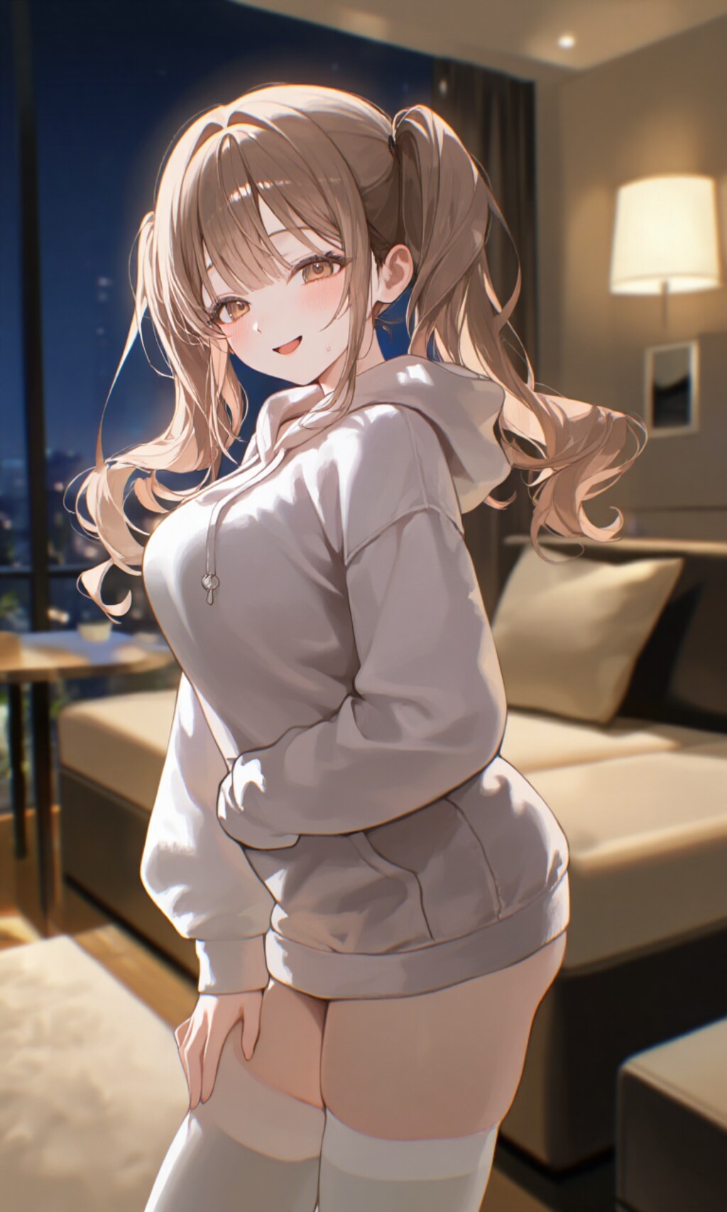 夜もまったり(* ´ ` )