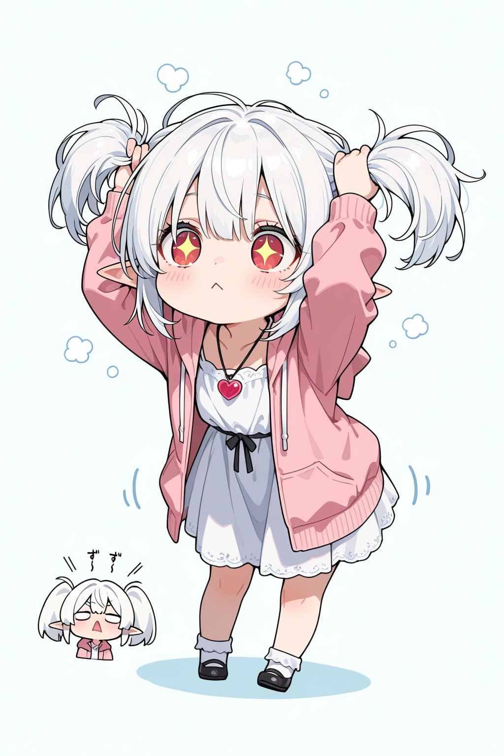 手ツインテのシロネさん