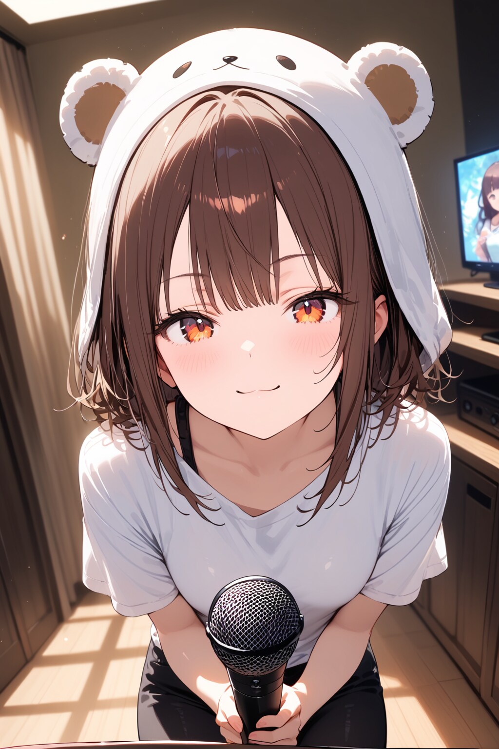 カラオケに来たのだ | の人気AIイラスト・グラビア