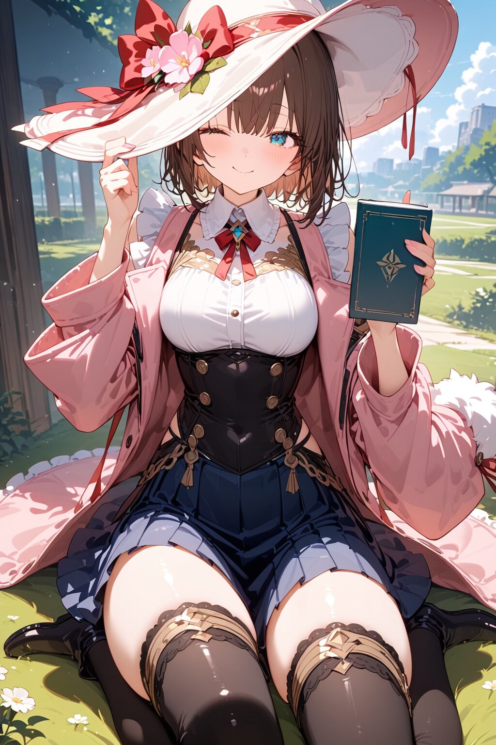 うふふ❤️いい天気❤️絶好の読者日和ね❤️あら❗️絵梨奈ちゃんに福ちゃん❤️え❗セレブっぽいって❗️ありがとう❤️