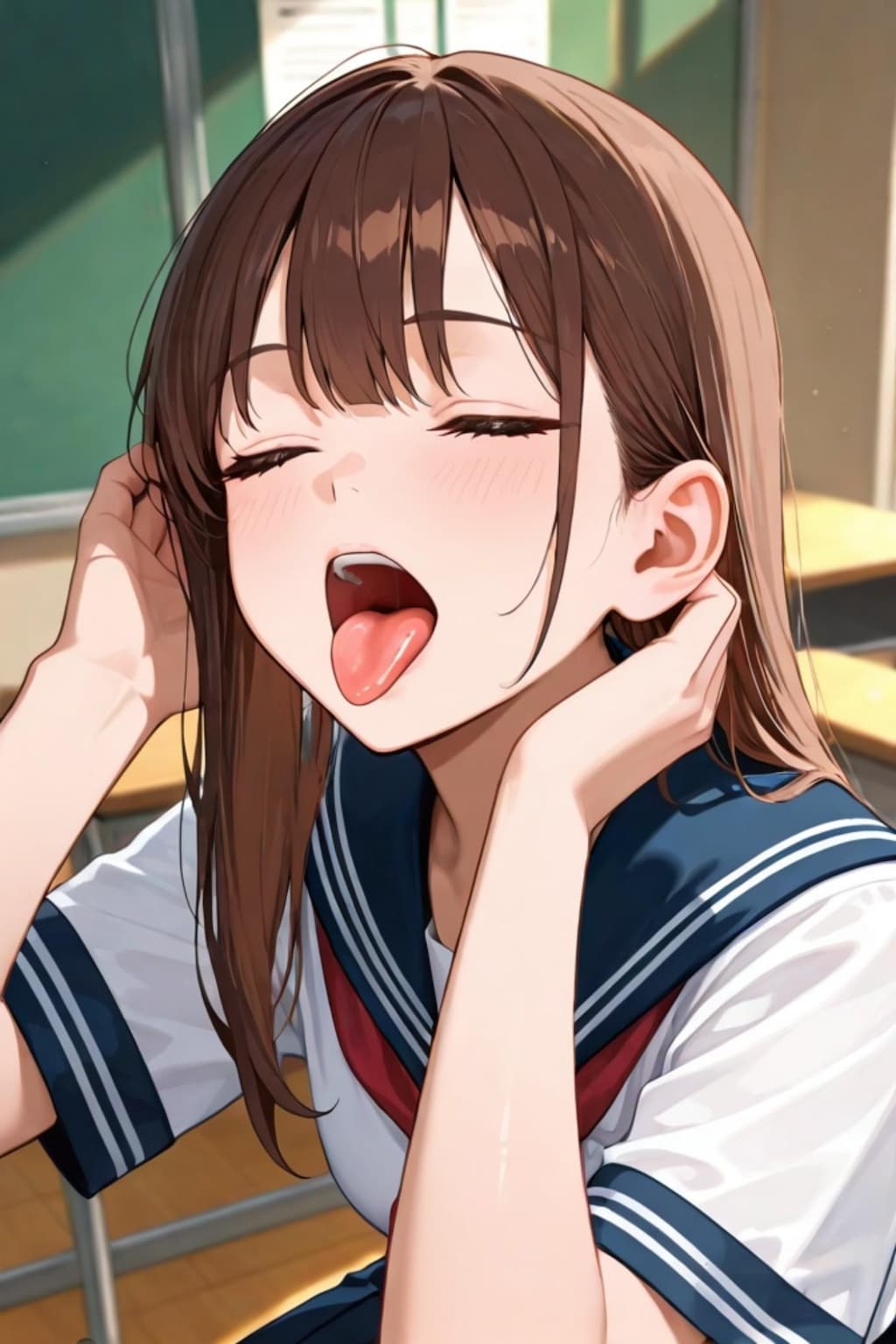 茶髪ちゃん