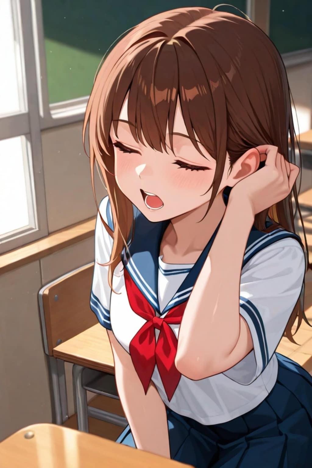 茶髪ちゃん