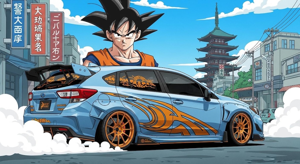 孫悟空とインプレッサ