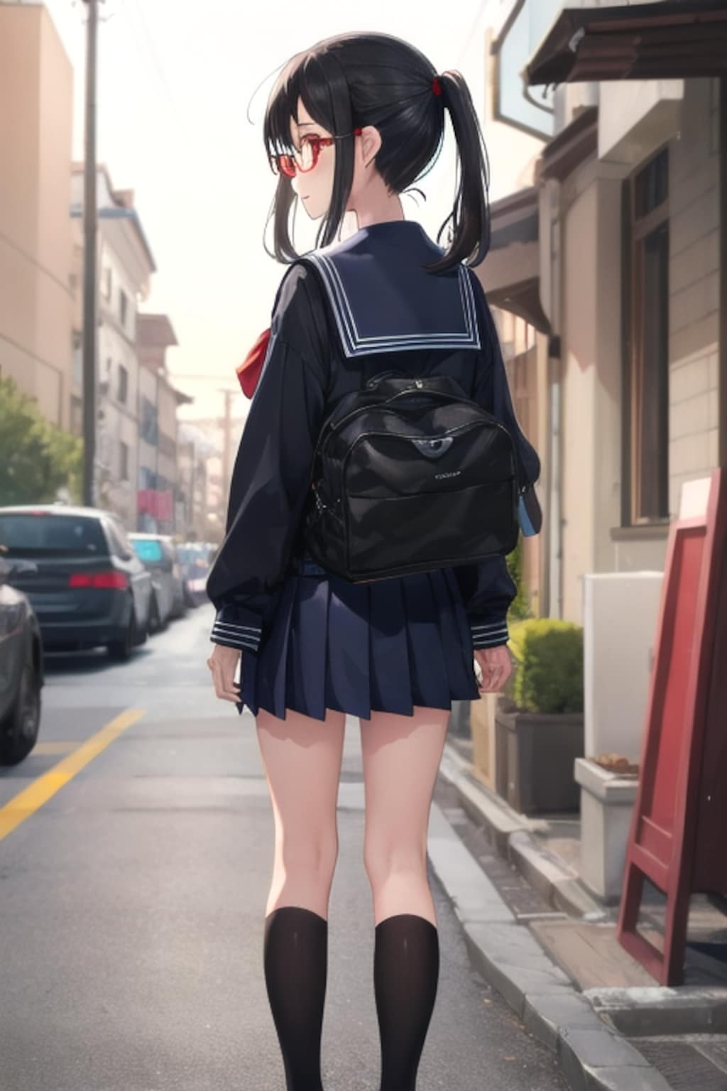 黒髪制服少女　その3