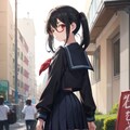 黒髪制服少女　その3 3枚目