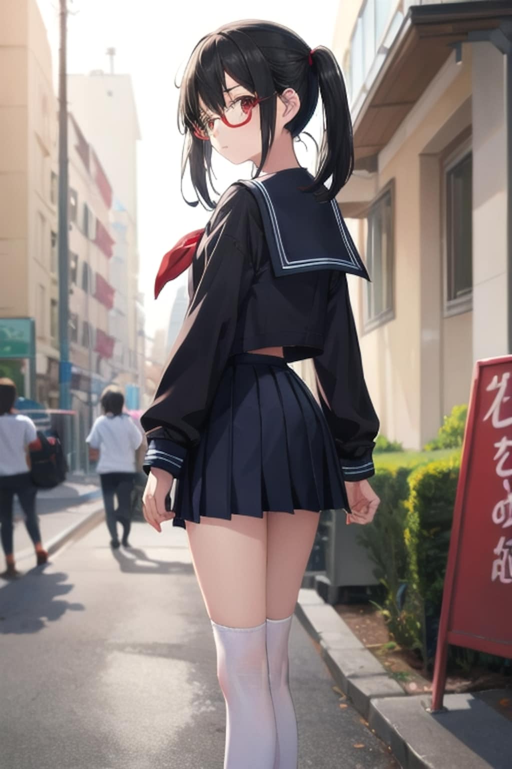 黒髪制服少女　その3