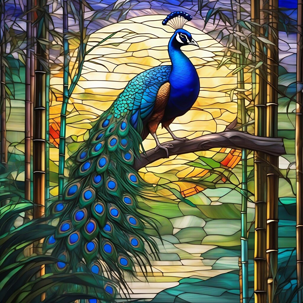 物思いにふけるクジャク