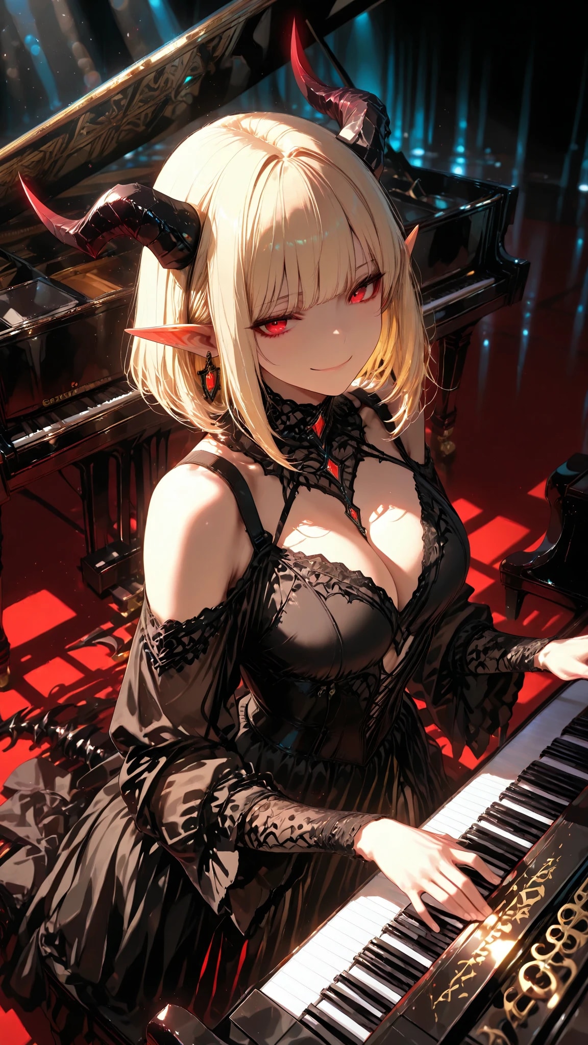 ピアノ弾きの悪魔 | の人気AIイラスト・グラビア