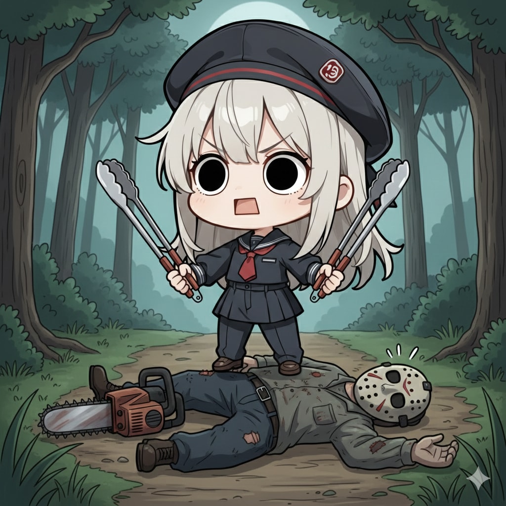 13日の金曜日もトングで支配してしまいよったえらいこっちゃ嬢 | の人気AIイラスト・グラビア