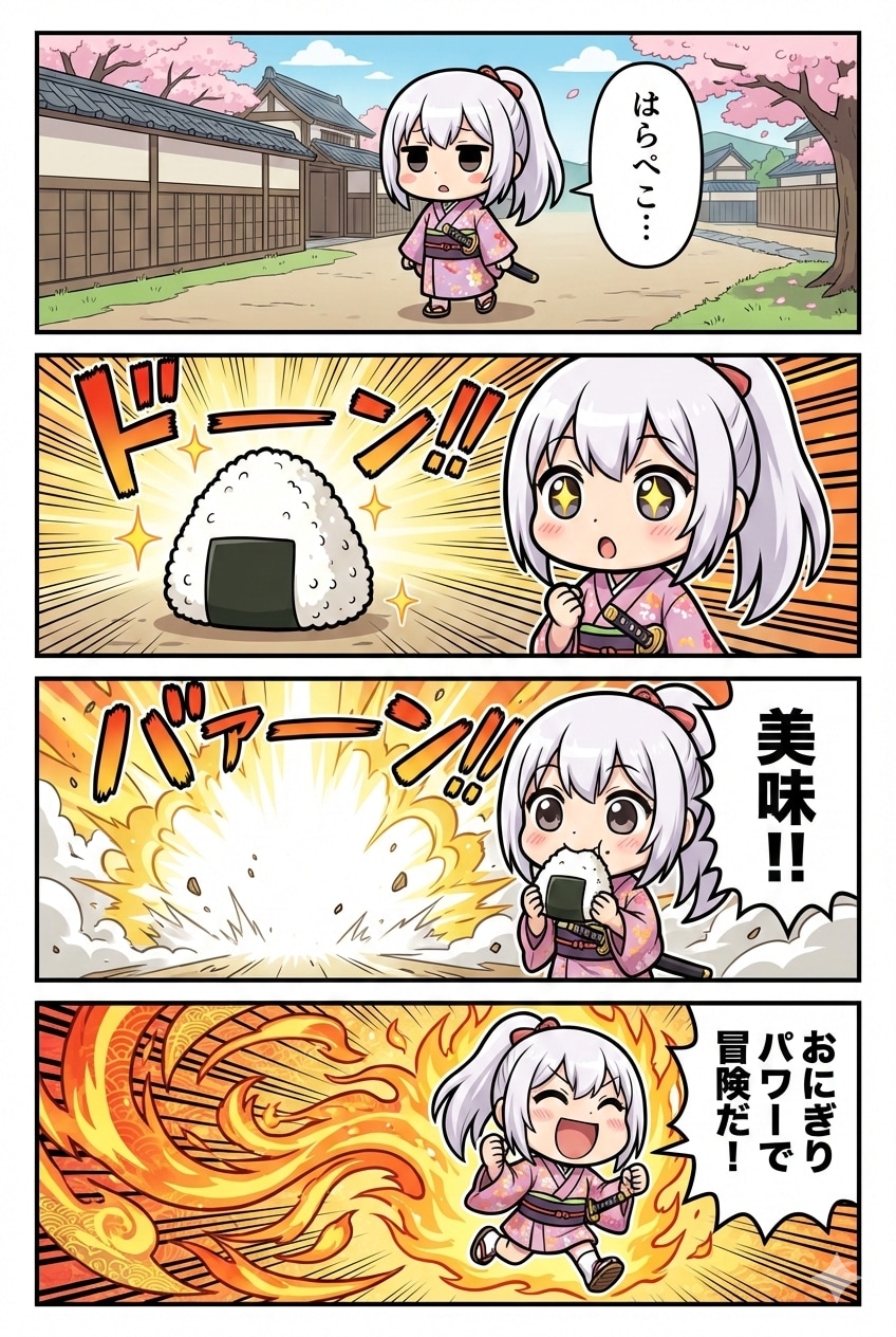 白髪ちゃんの漫画