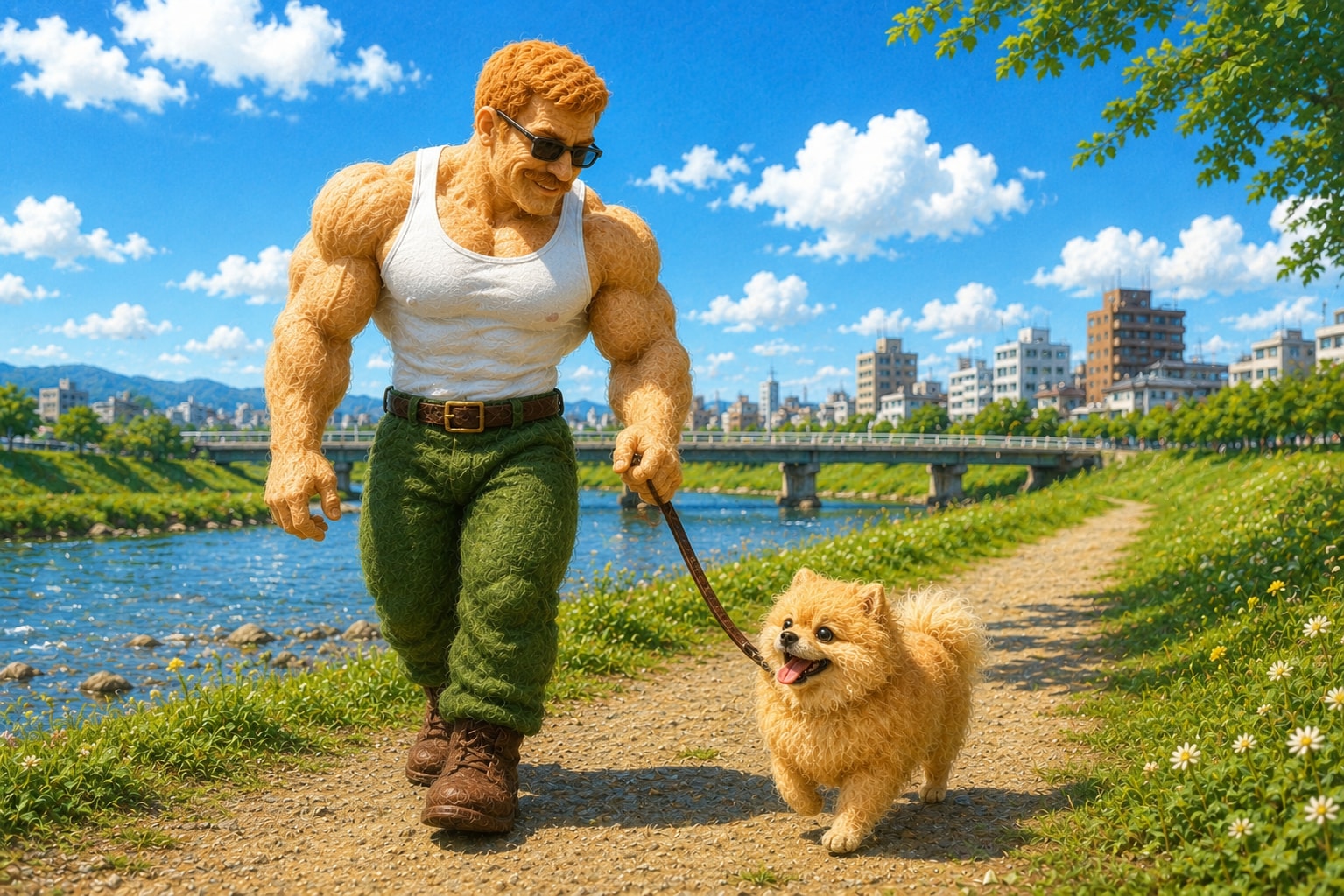 初めてのお散歩