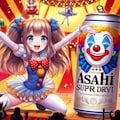 ピエロのビール缶と小さな女の子 4枚目
