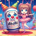 ピエロのビール缶と小さな女の子 2枚目