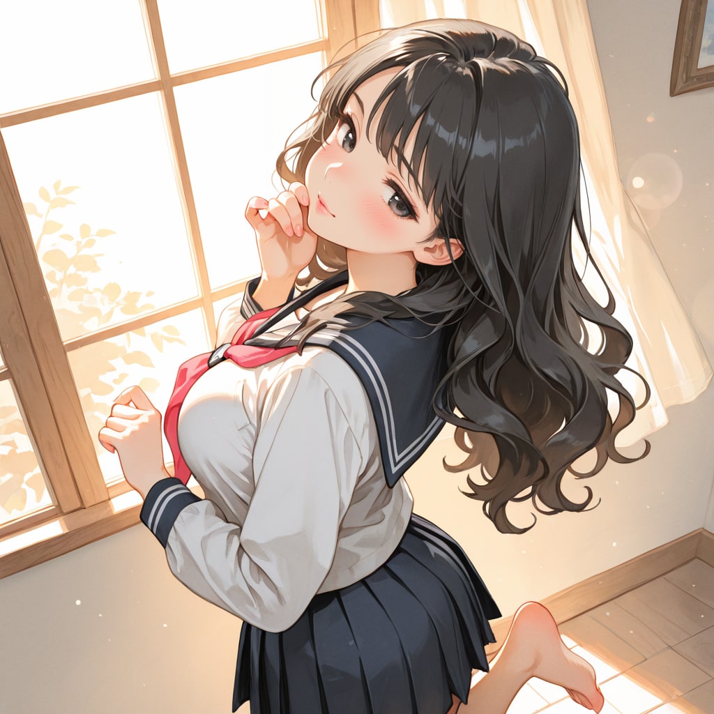 昔の制服を見つけた…
