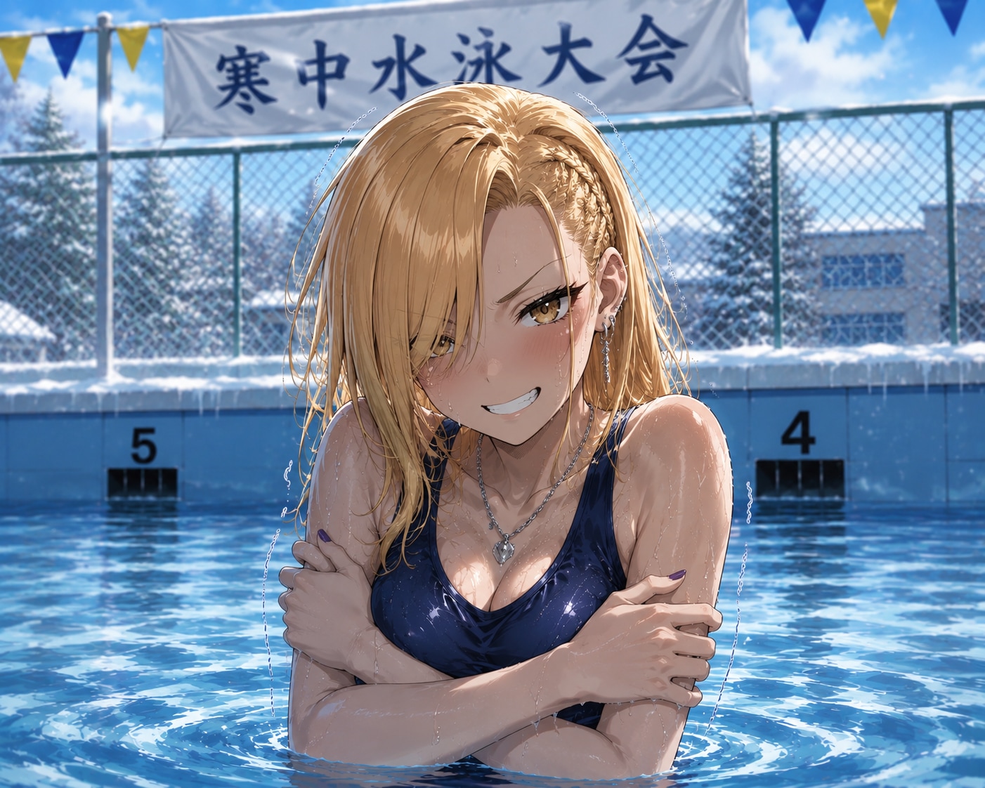 こ、こんなのが冷てぇとか、き…気合いが足りねぇんじゃねぇの？