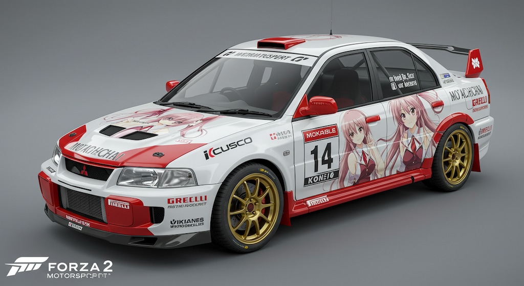 アニメ痛車ランサーエボリューション