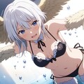 ぶるーあいずほわいとへあーメイドハーピィ 5枚目