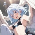 ぶるーあいずほわいとへあーメイドハーピィ 10枚目