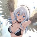ぶるーあいずほわいとへあーメイドハーピィ 7枚目