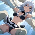 ぶるーあいずほわいとへあーメイドハーピィ 6枚目