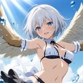 ぶるーあいずほわいとへあーメイドハーピィ 9枚目