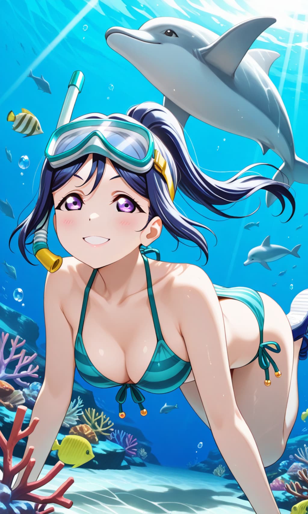 ビキニでスクーバダイビング果南👙🤿❤️